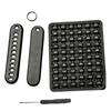 Fashion Weave Bag Pendant Auto Key Chain Leather Phone Number Plate Keyring Anti-lost Car Keychain