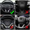 Для Honda Civic X 10-го поколения 2016 2017 2018 2019 2020 2025 Накладка на панель рулевого колеса Отделка Наклейка Аксессуары для интерьера автомобиля