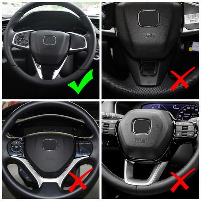 Для Honda Civic X 10-го поколения 2016 2017 2018 2019 2020 2025 Накладка на панель рулевого колеса Отделка Наклейка Аксессуары для интерьера автомобиля