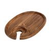 Wood Appetizer Serving Platter Handheld Snack Tray Portable Cheese Board for Bar