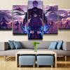 Fate Stay Night Anime Party Gift 5 Panel Wall Art Canvas HD Decorative Printed Posters Paintings Bedroom Home Decor Pictures