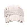 Baseball Cap Women's New Spring and Summer Versatile Soft Top Hip Hop Baseball Cap Outdoor Student Retro Personality Ripped Sun Hat