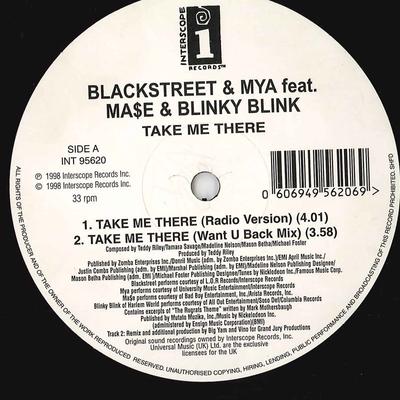 12-дюймовая пластинка BLACKSTREET & MYA - Take Me There INT95620 INTERSCOPE 1998 UK Rap & Hip-Hop/R&B Б/у
