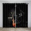 Музыка Сцена Динамик Электрогитара Окна Шторы Гостиная Спальня Оконные украшения Бытовая Кухня Шторы Домашний декор