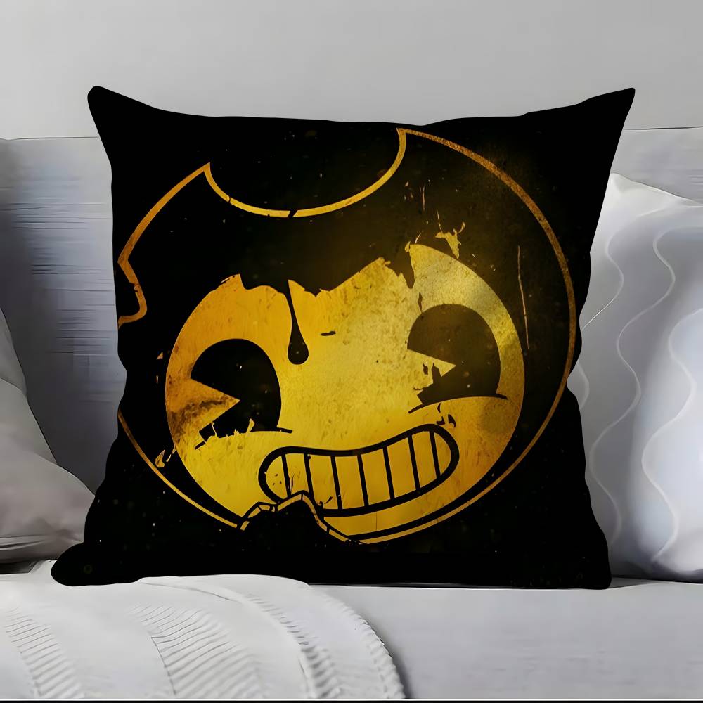 Наволочка Bendy and the Ink Machine, мягкая, приятная к коже и удобная, со скрытой молнией
