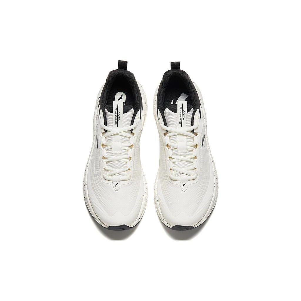 Anta C37+ V2 Fabric Durable Low-Top Running Shoes Men Sneaker Black White 912335537-4