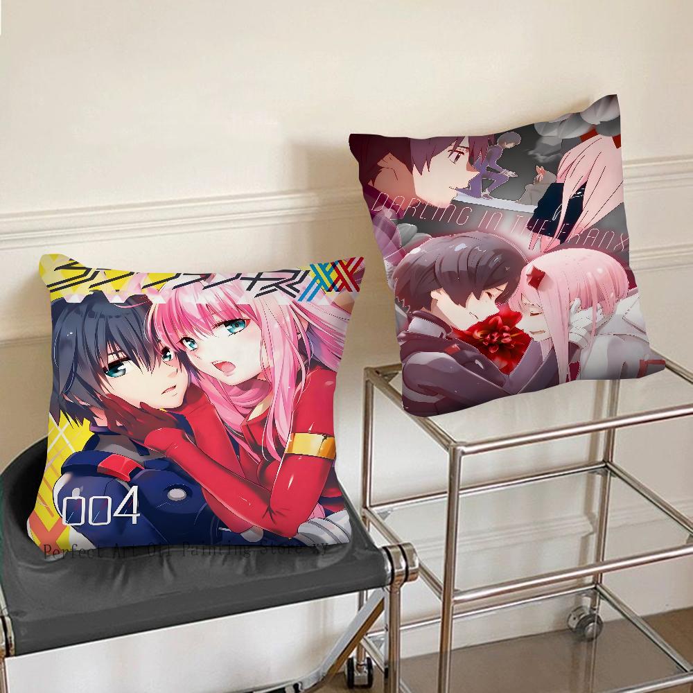 Аниме Darling In The Franxx Наволочка Квадратная Подушка Спальня Диван Досуг Комфорт Подушка Автомобиль Гостиная Домашний Декор