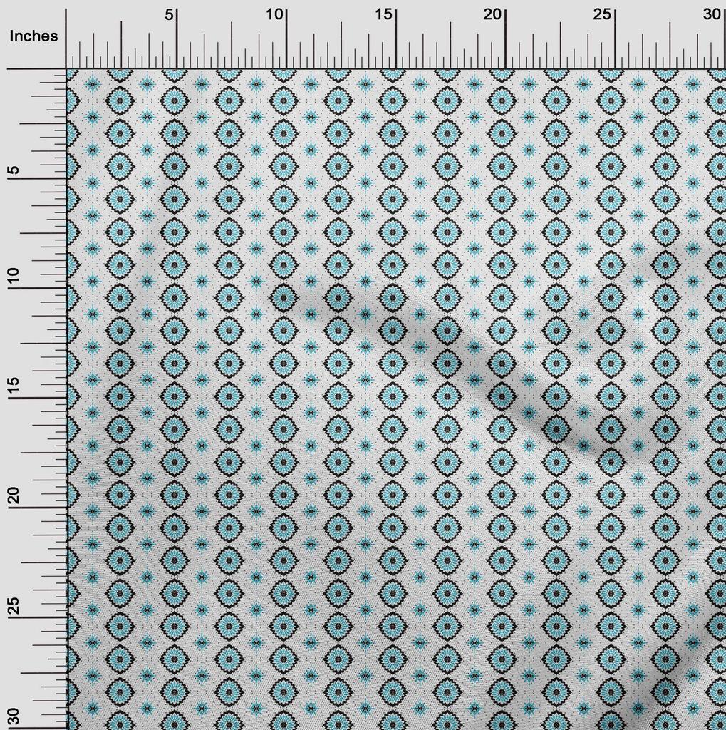 oneOone Ткань Cotton Flex Baby Blue, азиатская блочная швейная ткань от The Yard, напечатанная своими руками, швейные принадлежности, 40 дюймов