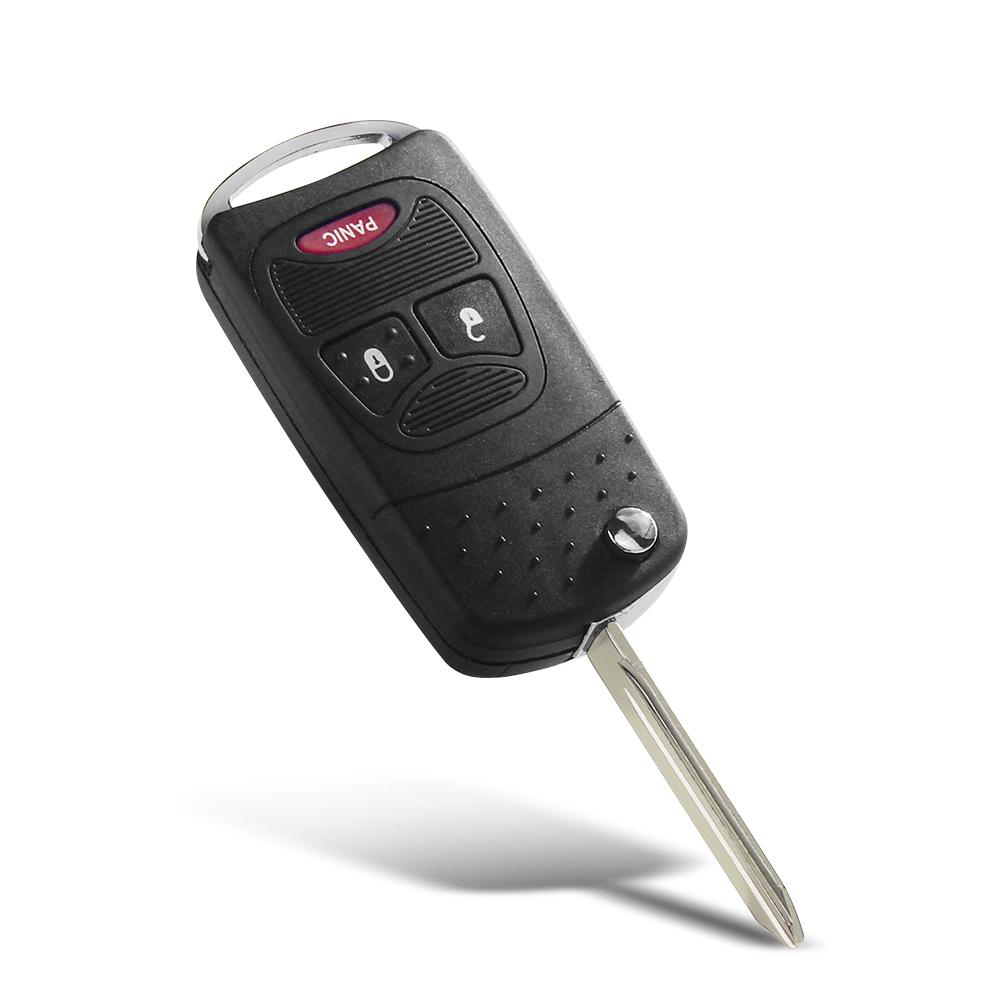 2/3/4-кнопочный пульт-заготовка с откидным лезвием для Chrysler Sebring Pacifica, Dodge Avenger Nitro, Jeep Wrangler Liberty