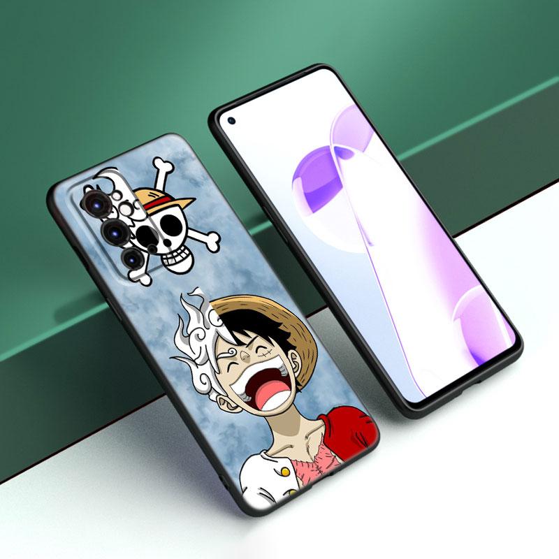 Luffy's Gear 5 Anime Black Silicone Phone Case For OnePlus 9 10 11 12 ACE 2V Pro 9RT 10T 10R Nord CE 2 3 Lite N10 N20 N30 5G
