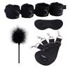 Sex Handcuffs With Mask and Flirting Feather Stick BDSM Bondage Set Under Bed Erotic Sex Toys for Women Couple Adult Game