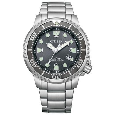 [CITIZEN] Часы ProMaster BN0165-50H (Водонепроницаемые/Дайверские/Светящиеся) Мужские часы MARINE Series 200м Водонепроницаемые Eco-Drive На солнечных батареях Аналоговые Серые 1 шт.