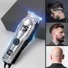 Профессиональная электрическая машинка для стрижки волос с гребнем-ограничителем, светодиодным цифровым дисплеем, USB, мужская бритва и триммер для домашнего использования, День отца