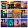 5d Diy Diamond Painting Glass Water Cup Scenery Mosaic Diamond Embroidery Full Square Cross Stitch Home Landscape Wall