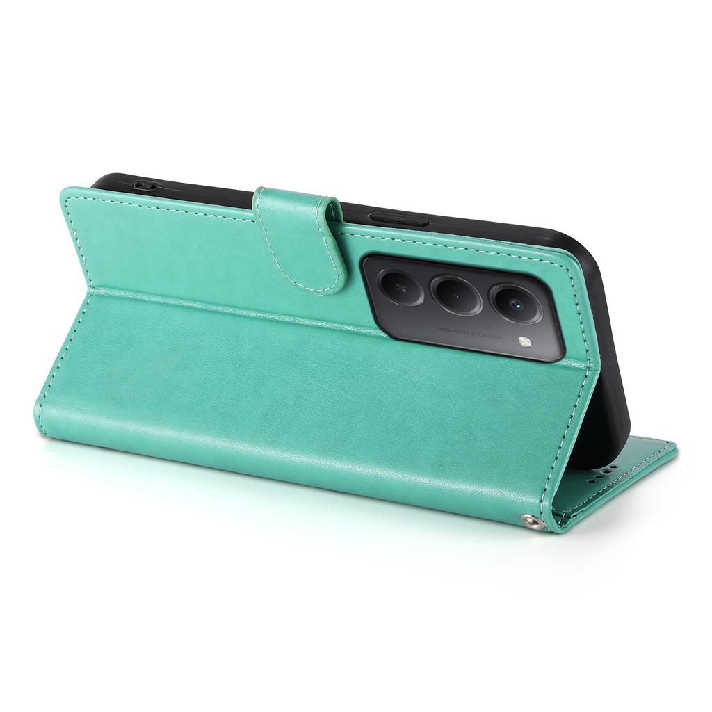 Для Xiaomi Redmi 15 5G (Глобальный) (169 мм) Чехол-кошелек с цветочным тиснением в виде бабочки, из искусственной ПУ кожи, чехол для телефона с ремешком на запястье