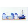 Counted Cross Stitch Kit Beach Huts 30 X 40 Cm
