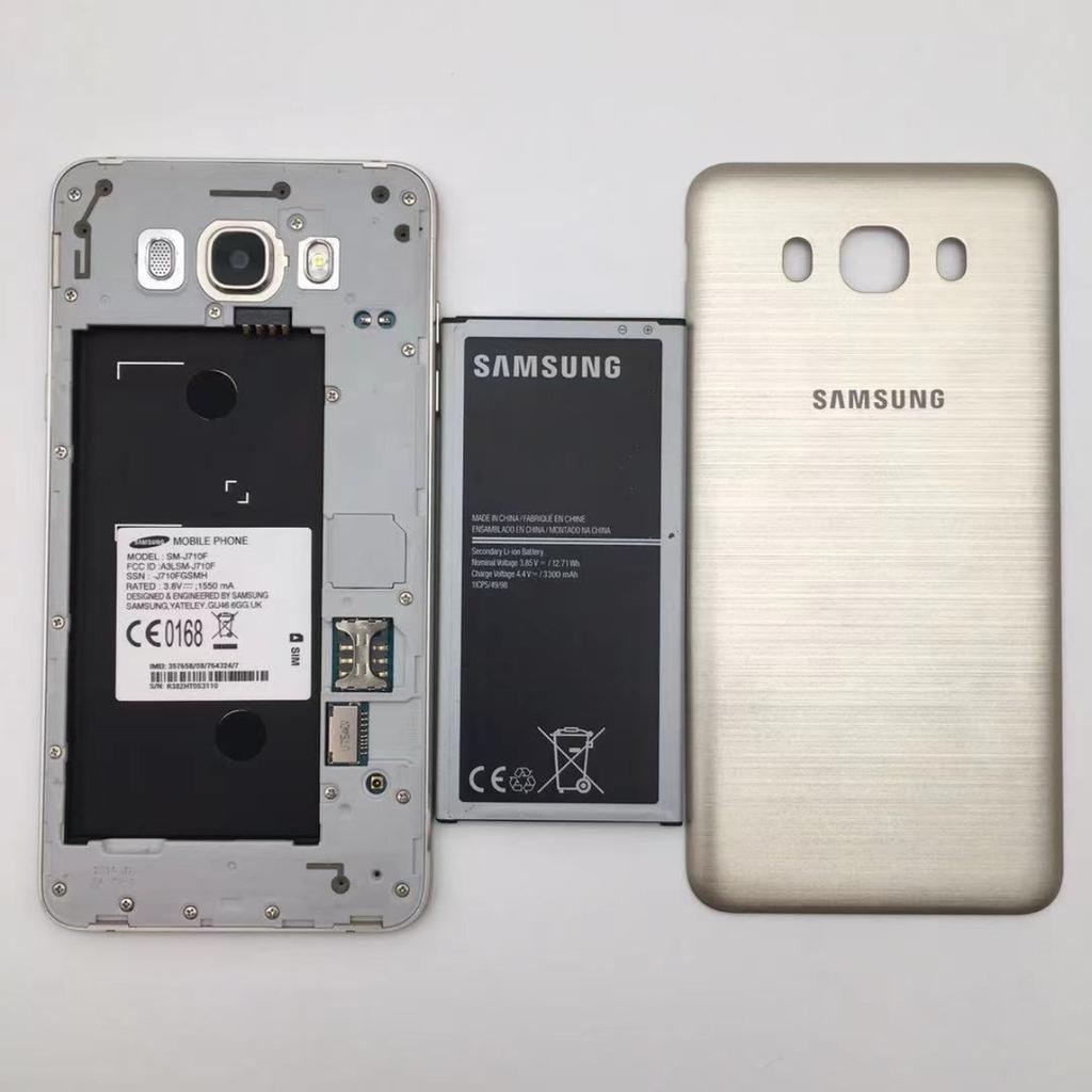 Восстановленный Samsung Galaxy J7(2016) J710F Dual Sim 5,5 дюйма 2 ГБ ОЗУ 16 ГБ ПЗУ LTE 4G Смартфон с отпечатком пальца