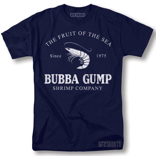 Unisex shirt Cotton Oversize Large Size Bubba Gump Shrimp Company Shirt Forest Gump Sarcastic Graphic Novelty T-Shirt
