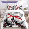 Cross Templars Knight 3pcs Bedding Set Duvet Cover Closure Includes 1 Duvet Cover & 2 Pillowcases for All Seasons Bedroom Home Dorm Decor