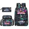 K-POP Demon Hunter Girl Group Children's Backpack, Pencil Case, and Shoulder Bag Set for Middle School Students