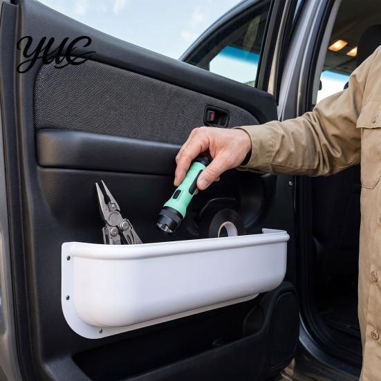 Fixed Mount Storage Pocket RV Door Box, Large Capacity Compact Organizer, Durable ABS Abs Box with Mounting Screws Universal Case for Interior
