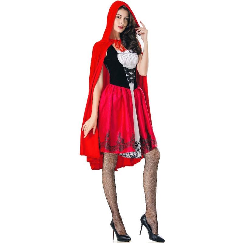 Премиальный, Утолщенный, Хэллоуинский Плащ Костюм Платья Принцессы Красной Шапочки, Сказочное Платье Королевы Выпускного