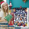 Cow Advent Calendar 2025 24 Days Christmas Countdown Calendar with 2D Acrylic Highland Cow Hanging Ornaments Cute Cow Christmas Tree Pendant