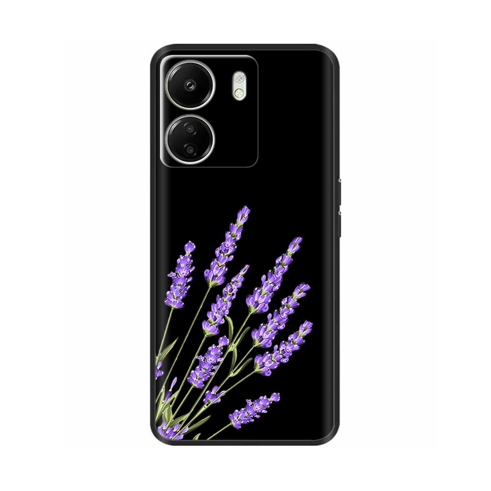 Чехол для Xiaomi Poco C65 Милый Роскошный Расписной Задний Чехол Мягкий Черный Силиконовый Чехол для Телефона Для Xiaomi Poco C65 PocoC65 Fundas Бампер