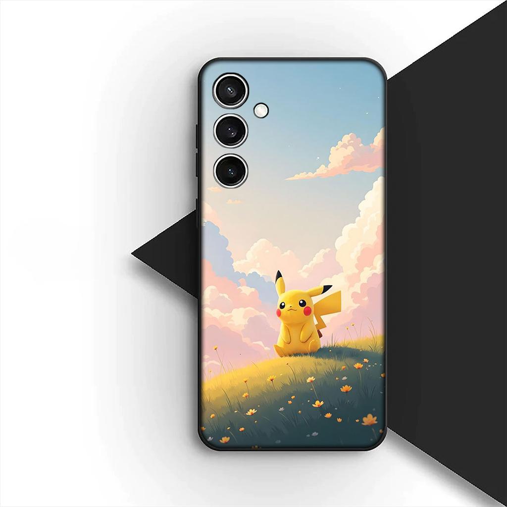Cover for Samsung Galaxy S24 S25 S23 FE Ultra Plus S7 Edge S25+ S23+ A56 5G Casing Phone Case Lovely P-Pokemons P-Pikachus GO