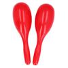 2Pcs Music Maracas Oval Shaped Plastic Hand Percussion Rattles Music Instrument for KTV Party
