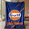 Gulf Custom Flannel Throw Blanket Print Your Name Text Soft Warm Blanket Holiday Present