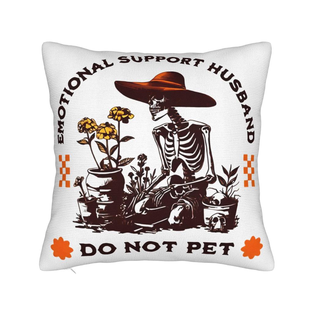 EMOTIONAL SUPPORT HUSBAND DO NOT PET Pillow Case Comfy Pillow Cover Cute Funny Pillowcases For Living Room Chair