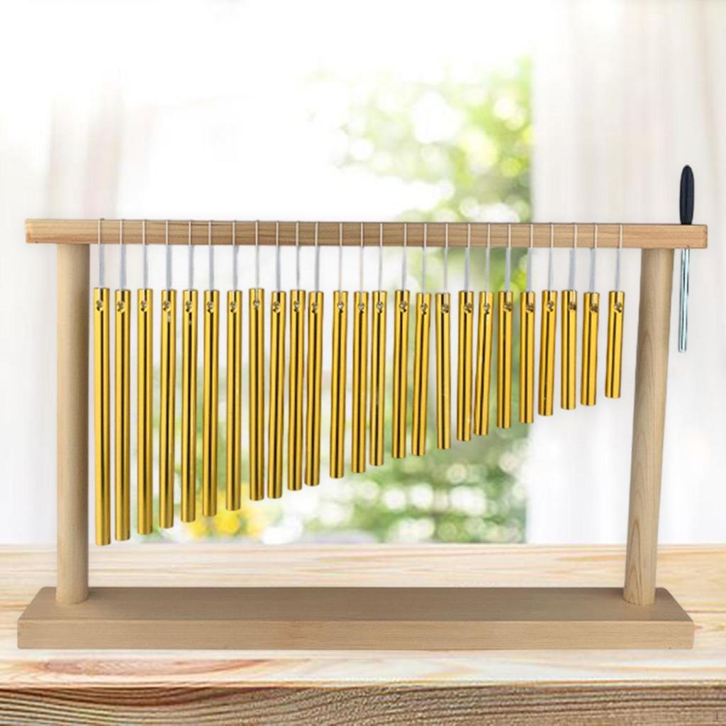 Percussion Instrument Wind Chimes Musical Chime Set 25 Tones Creative Single Row Hand