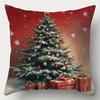 Веселое рождественское украшение Наволочка Санта Клаус Снеговик Рождественская елка Подушка Чехол для дивана Подушка для украшения дома Подарок