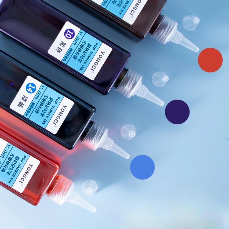 Oil-based Marker Ink 48 Colors Large Capacity 250ml Marker POP Poster Pen Refills Quick Drying Art Supplies Not Erasure