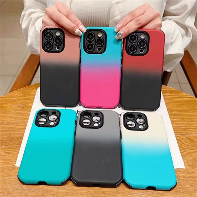 Роскошный чехол Gradient Skin Touch для iPhone 14, 13, 12, 11 Pro Max, чехлы «все включено» для защиты от падения