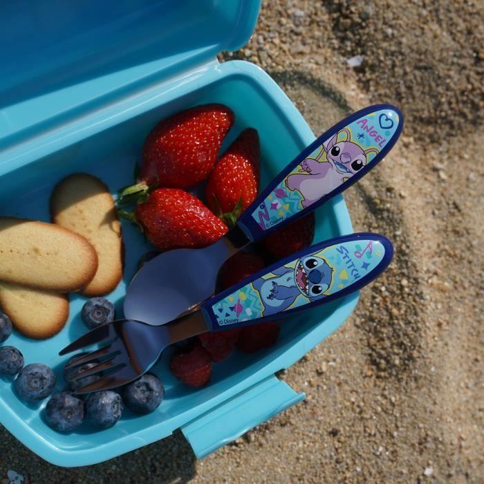 Set de 2 couverts - THERMOBABY - LILO & STITCH - Fourchette + cuillère - Inox