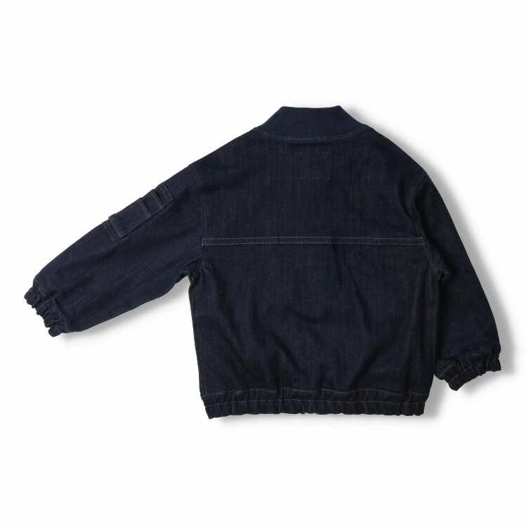 [Children's Clothing] Daddy Oh Daddy (Daddy O'daddy) Stretch Denim MA-1 Jacket 90cm-140cm V50104