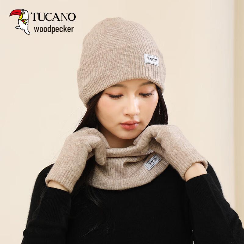 Woodpecker Winter Hat, Scarf & Gloves 3-Piece Set