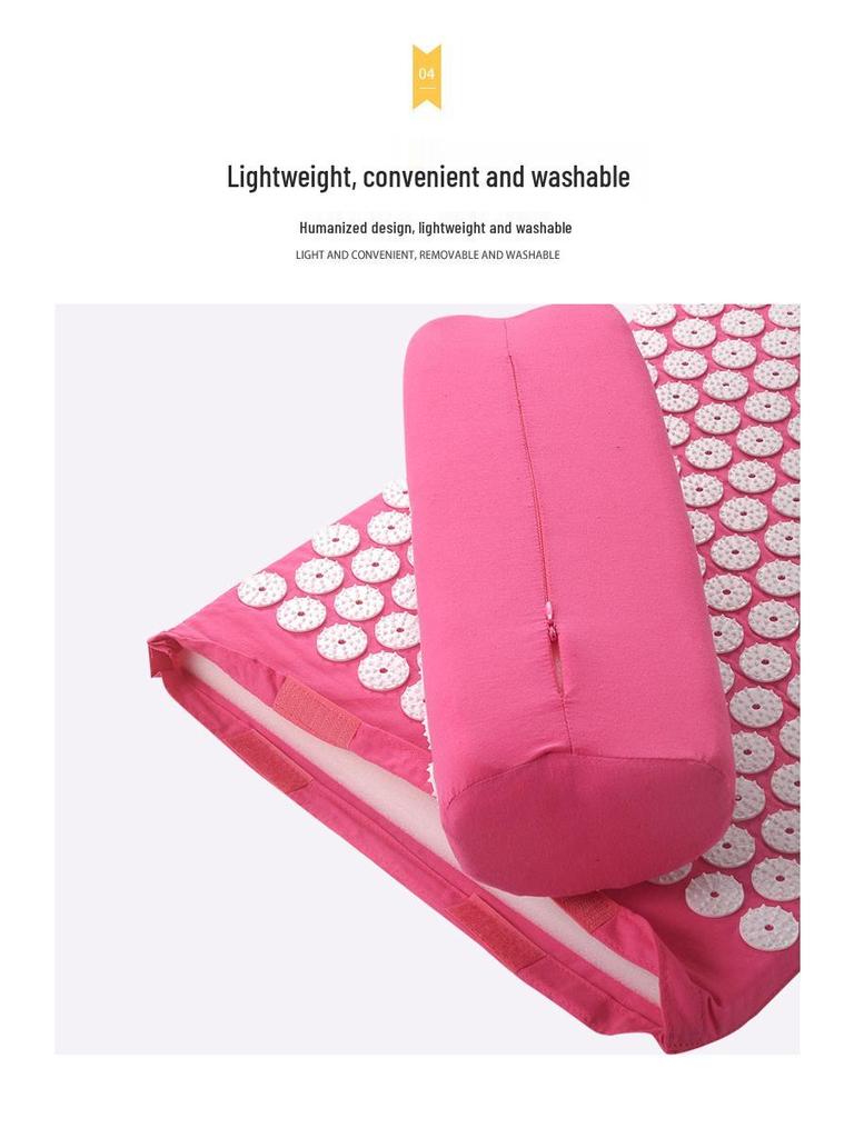 Acupressure Yoga Mat & Pillow Set for Massage & Therapy