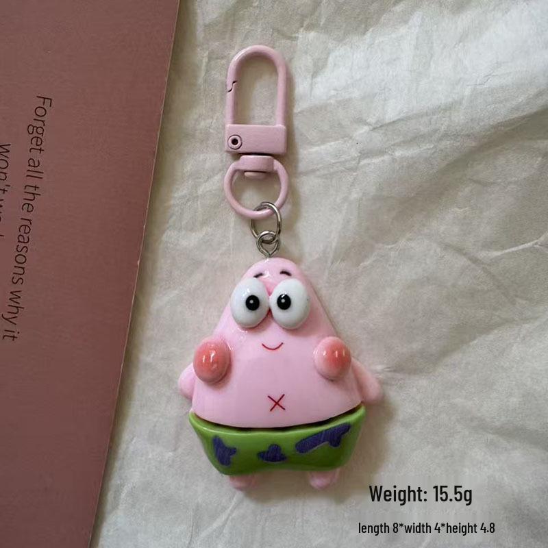 Брелок-подвеска Губка Боб и Гуфи - Мультяшный аксессуар для рюкзака с Патриком Старом