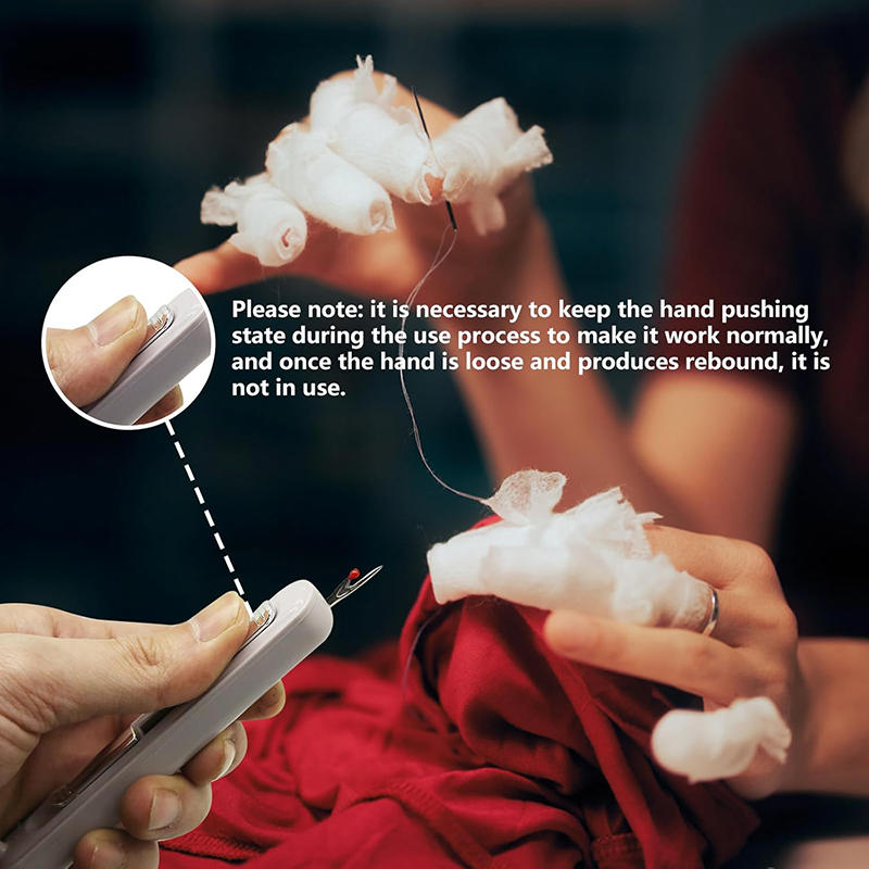 Двойной нитевдеватель и вспарыватель швов 2 в 1 устройство для удаления нити Портативный нитевдеватель 2 в 1 многофункциональный швейный инструмент