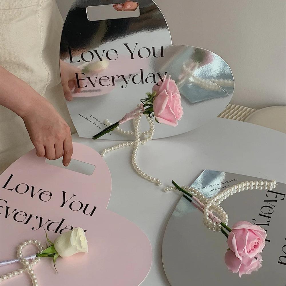 Упаковочный материал для сумочки с цветами Букет в форме сердца Ручная цветочная коробка Новая цветочная упаковка