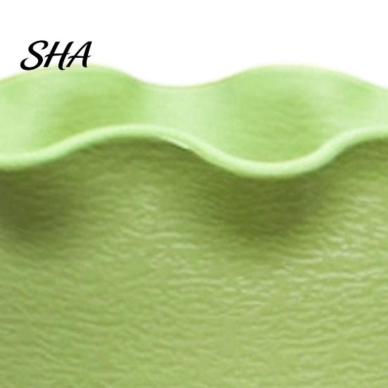 Leakage Proof Balcony Pots Large Flower with Drainage Holes And Tray Saucers, Ruffled Edge Planter Lightweight Durable Resin for Indoor Outdoor