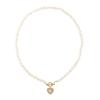 FINDELISE Heart Freshwater Pearl Necklace