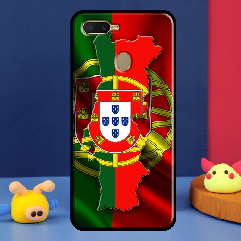 Чехол Флаг Португалии для Oppo A98 A78 A58 A15 A16 A17 A5 A9 A91 A52 A72 A76 A96 A74 A94 A54 S A57 A77