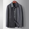Spring and Autumn Lapel Shirt Tooling Edition Jacket Middle-aged and Youth Light Luxury Business Casual Thin Top