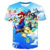 MINISO Child Game Super Mario Bros T Shirt Kids Boy Cartoon Clothes Tops Tees Boys T-shirt Luigi Mario T-shirts Children's Short Sleeve