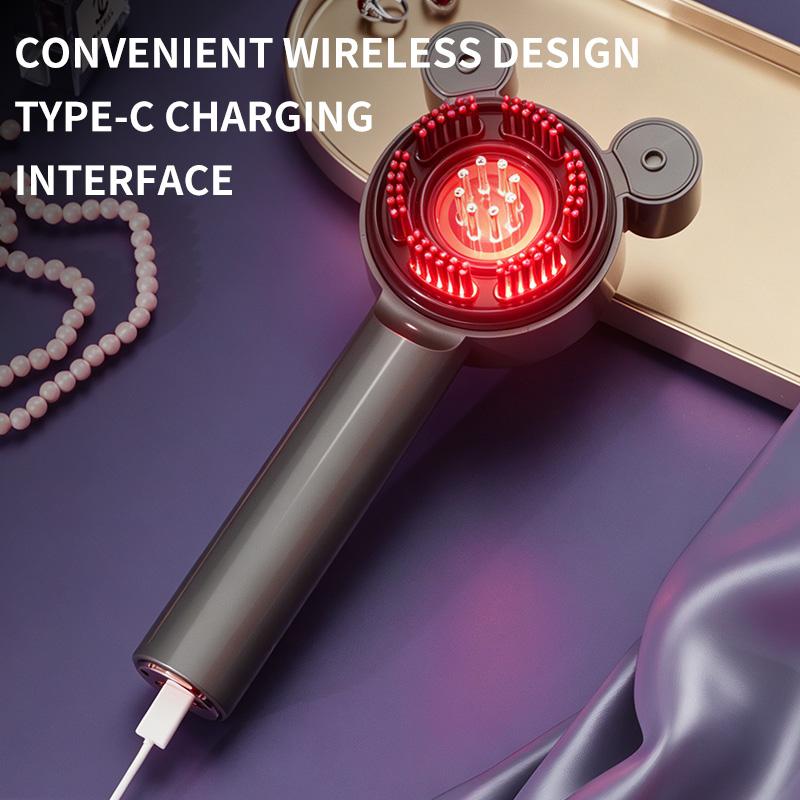 Xiaomi Электрическая расческа-массажер для волос с распылением, портативный электрический массажер для кожи головы, подходит для дома и путешествий