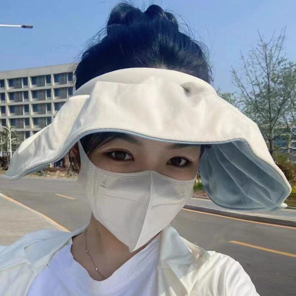 Летняя кепка-повязка для защиты от солнца без верха, складной козырек, женская ракушка, спорт